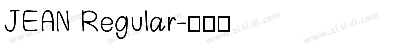 JEAN Regular字体转换